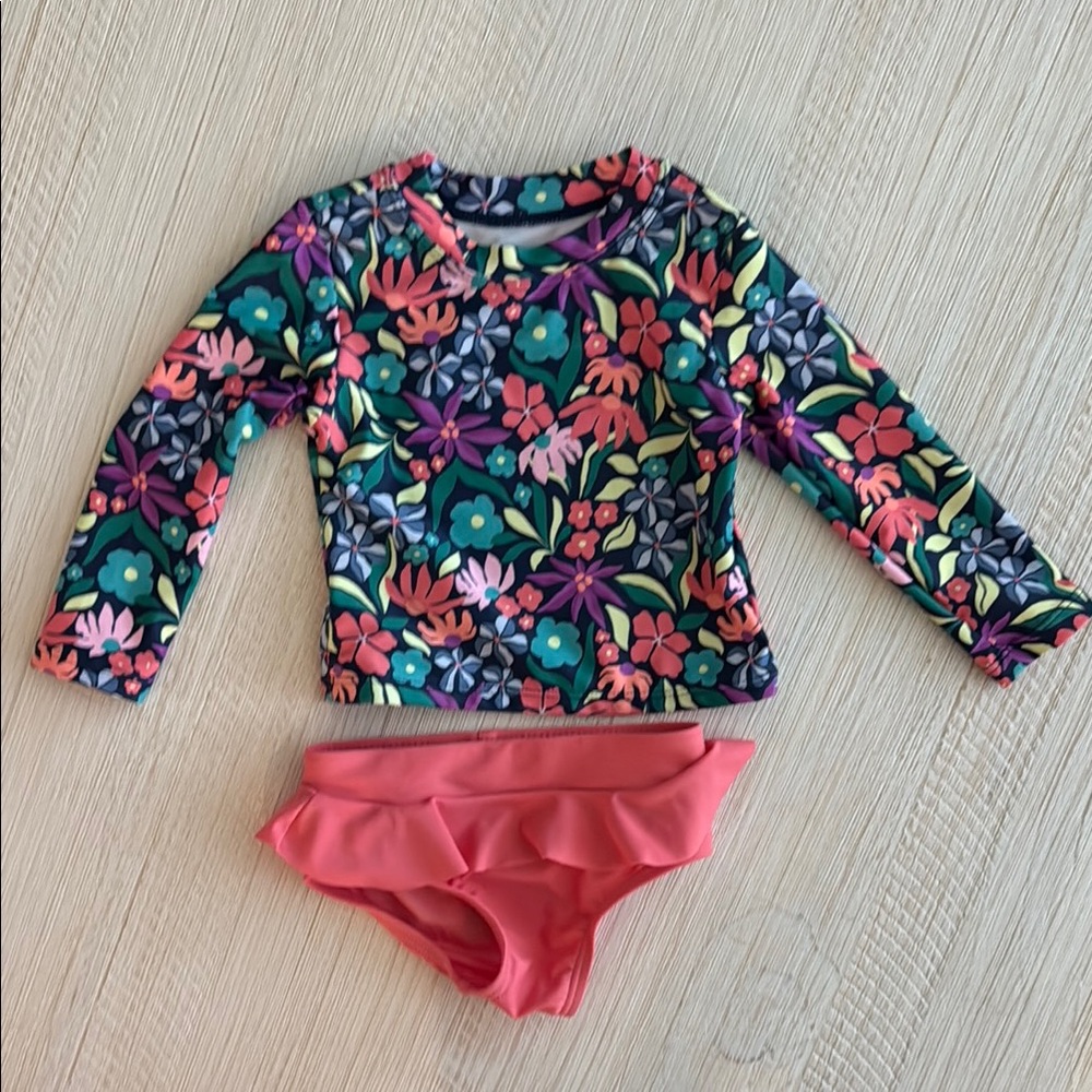 Jumping beans Floral swimsuit 12 months